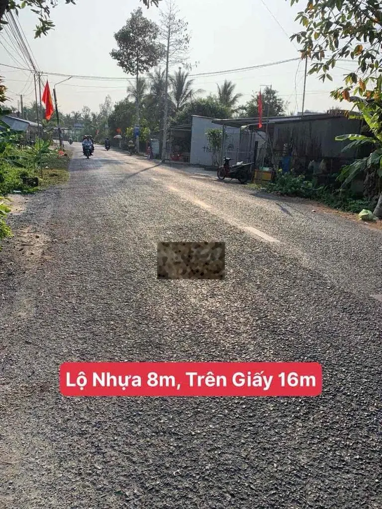 Nền 1165M2 Thổ Cư - Lộ 8m - Mặt Tiền TL926 - Cách Chợ Trường Long 500m