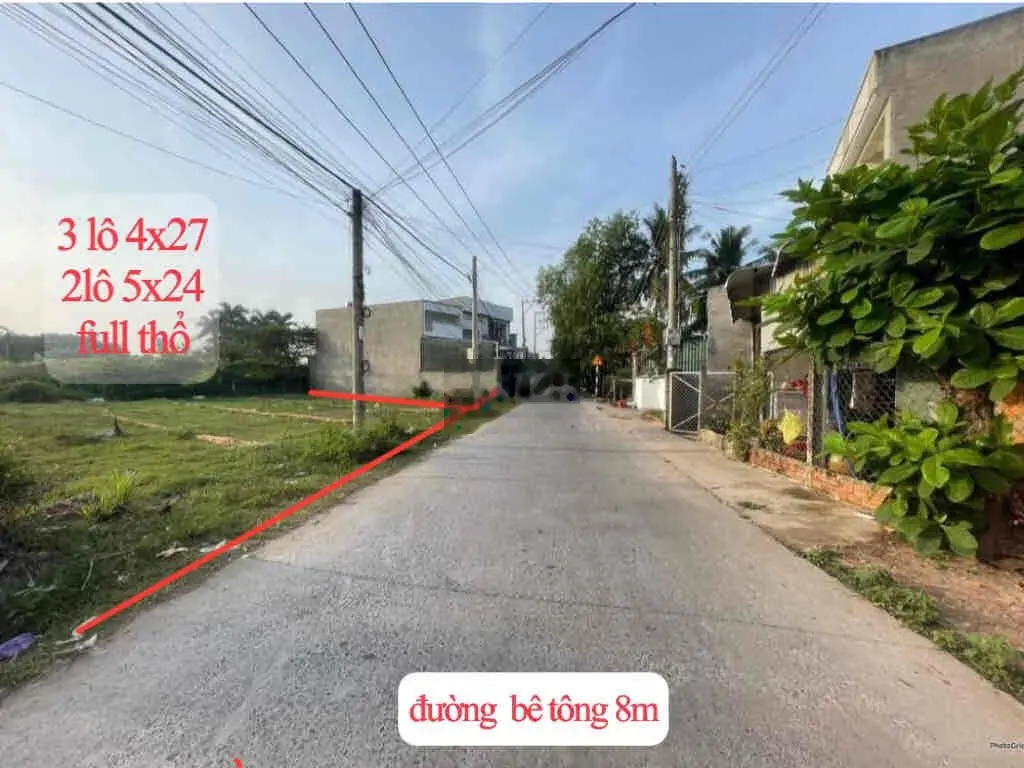 EM CẦN BÁN LÔ ĐẤT DÂN NGAY QUỐC LỘ 22 TRẢNG BÀNG 5TR/M2 THỔ CƯ 100% SR
