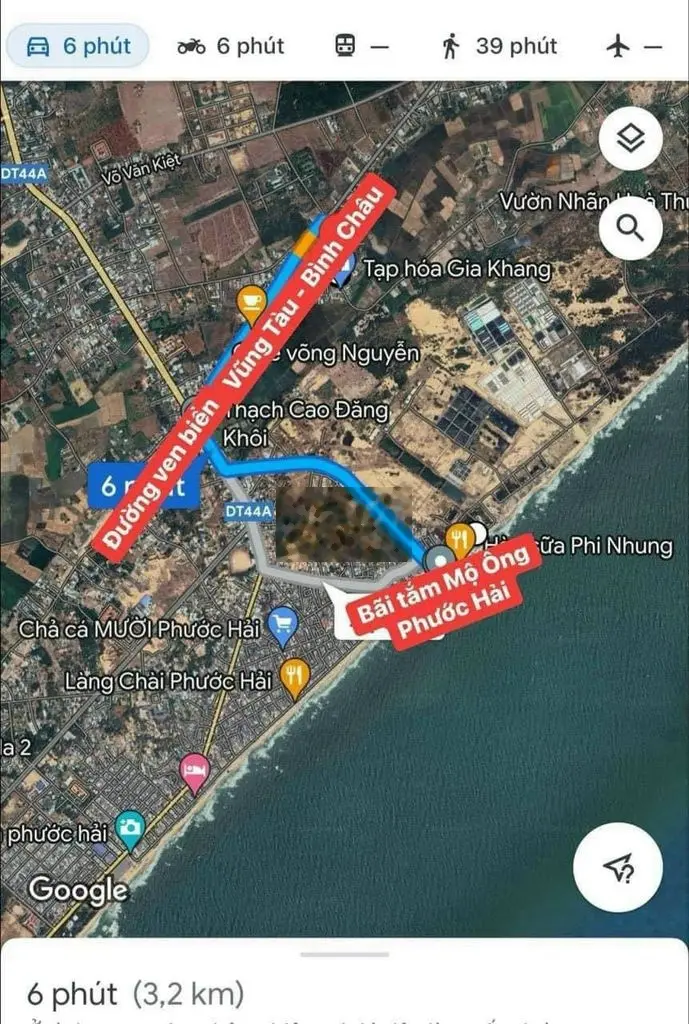 Bán đất nghỉ dưỡng Phước Hội, biển Phước Hải
