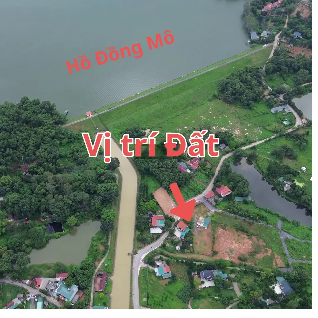 View hồ Đồng Mô Cổ Đông đường 3 oto tránh nhau, kinh doanh được luôn