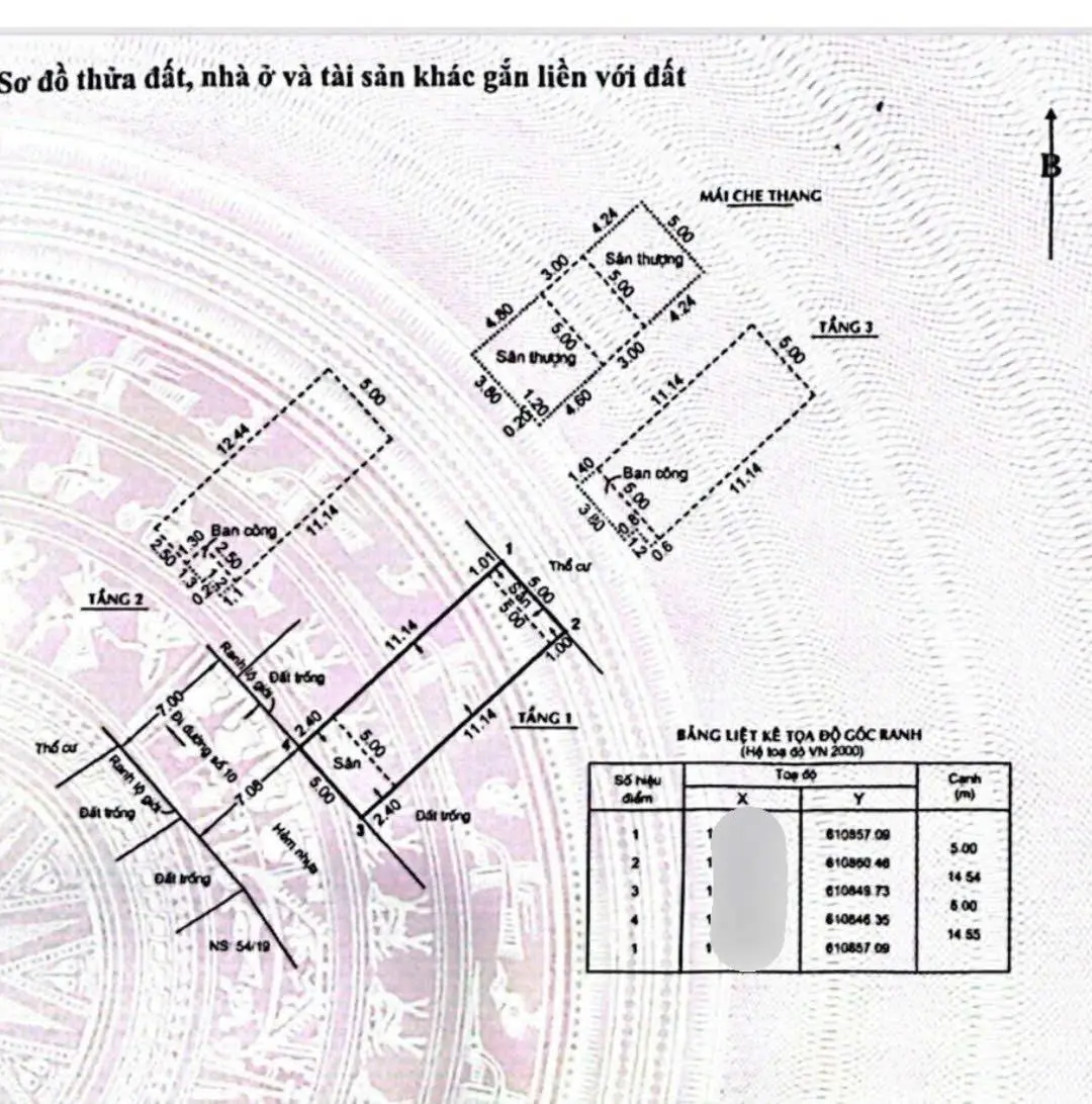 Bán nhà 1 trệt 3 lầu hẻm nhựa rộng 7m đường số 10, Nguyễn Thị Định ngay chợ Cây Xoài