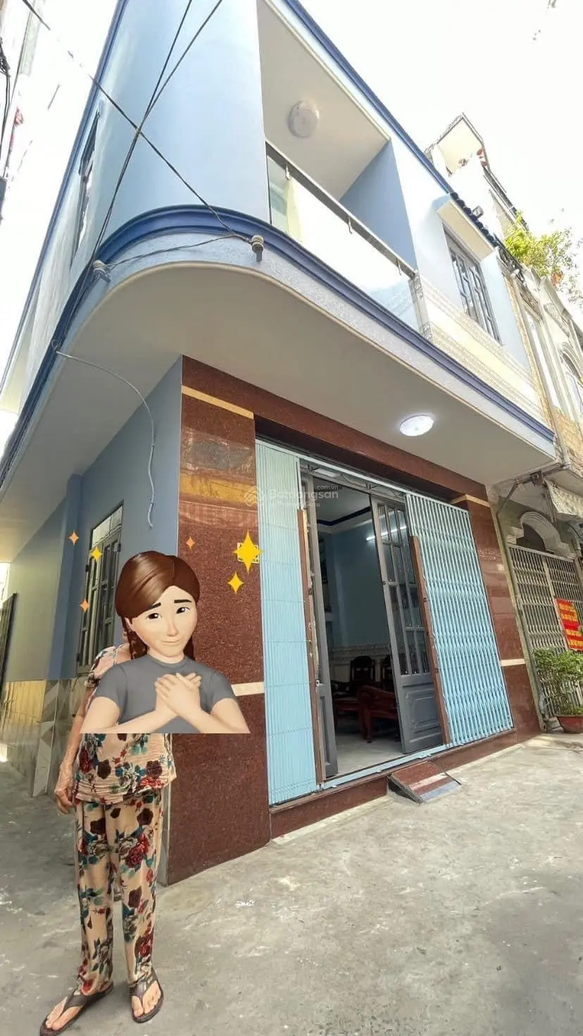 Nhà căn góc hẻm thông 4m Âu Dương Lân P3 - 4 tỷ 5