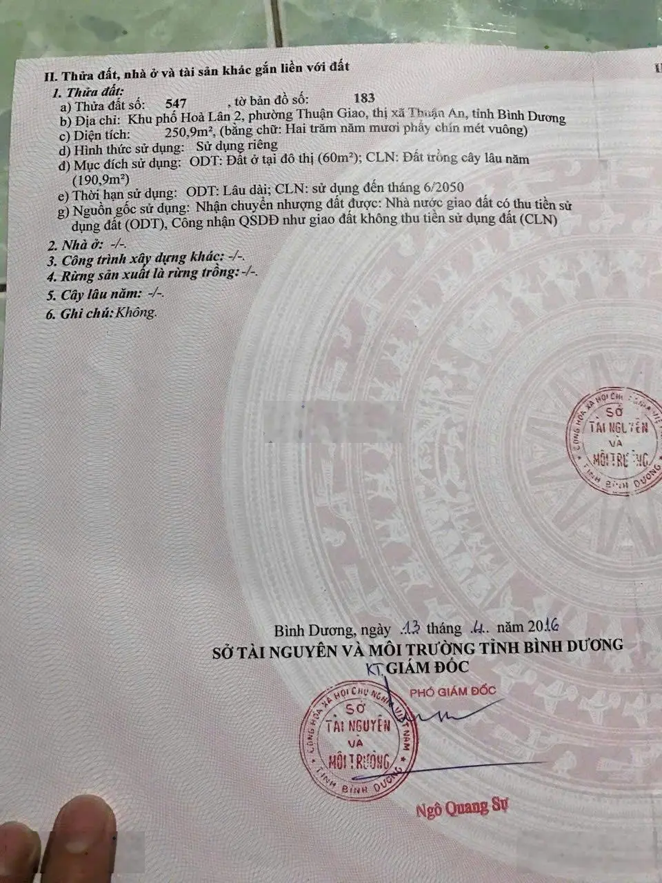 Bán nhà Thuận An, đang cho thuê 9tr giá 5,950tr