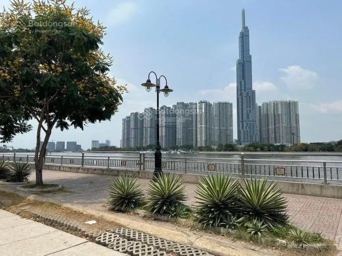 Bán đất Bờ Sông khu Compound Nguyễn Văn Hưởng Q2 DT 19x22m CN 393m2, full thổ cư