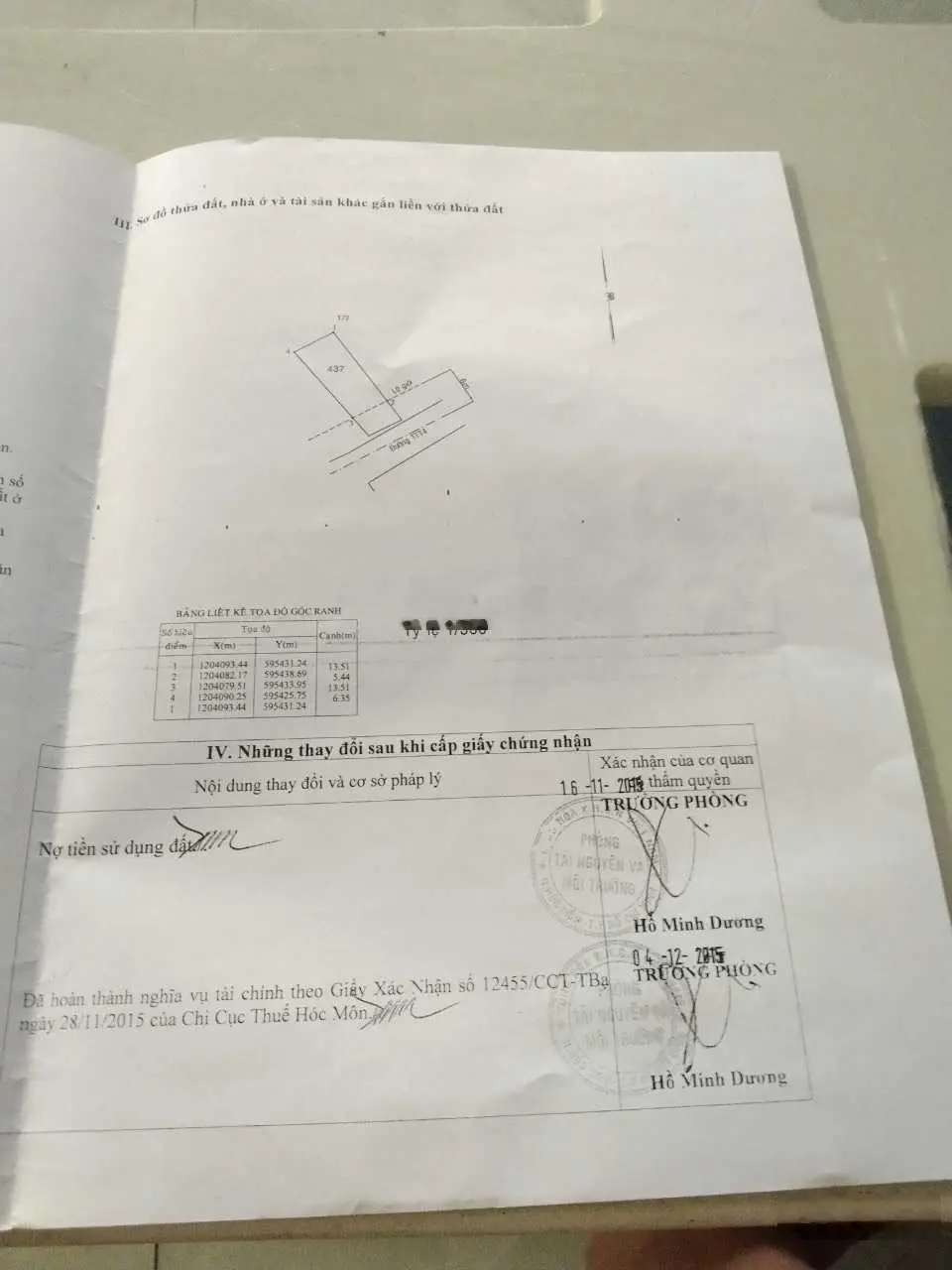 Chủ cần bán gấp lô đất SHR 1/ Nguyễn Thị Thảnh, Thới Tam Thôn, Hóc Môn, sát vách Hiệp Thành, Q12