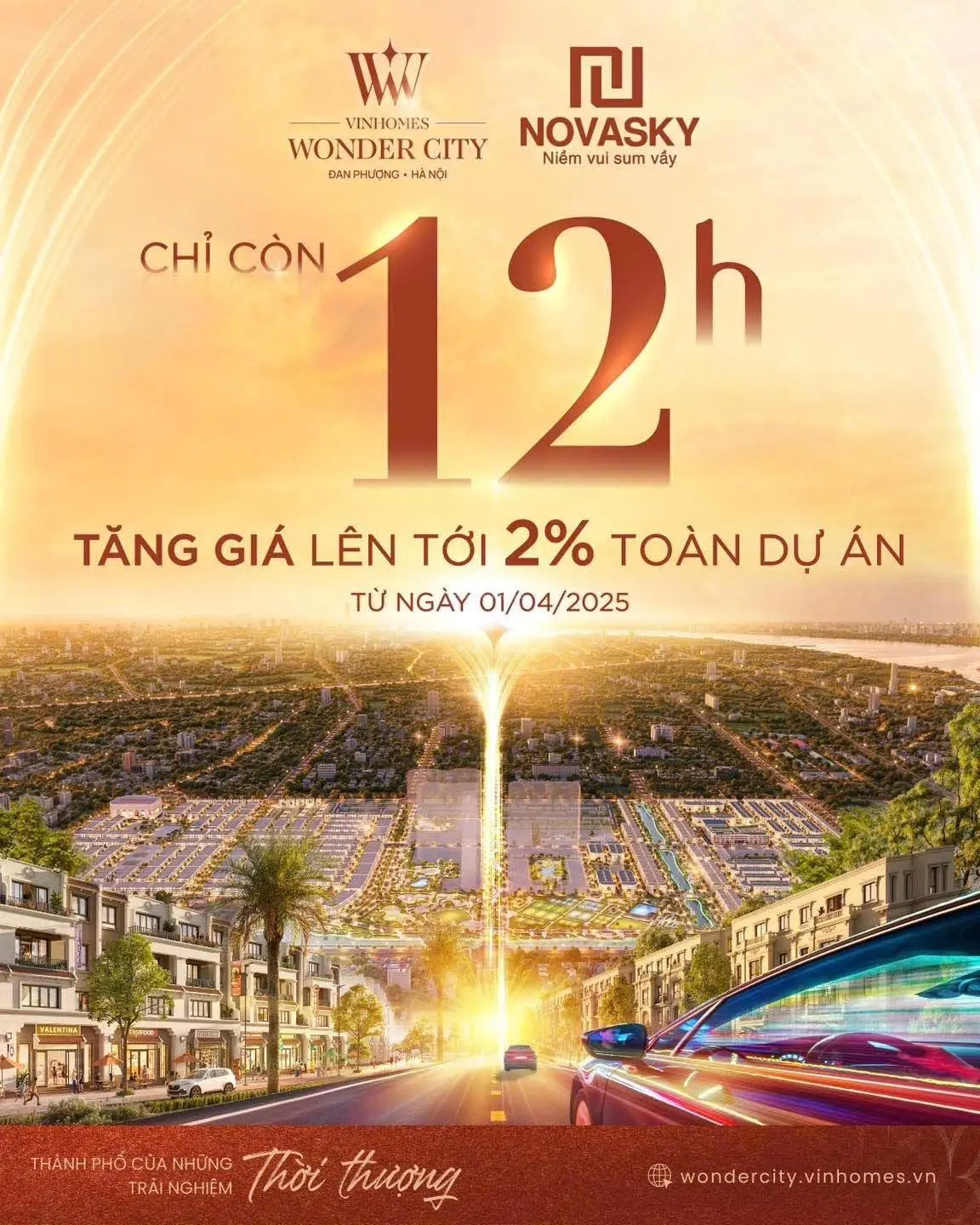 Chuyên XẺ KHE, ĐLBM - Vin Đan Phượng trước khi TĂNG GIÁ 2%, giá chỉ từ 168tr/m2