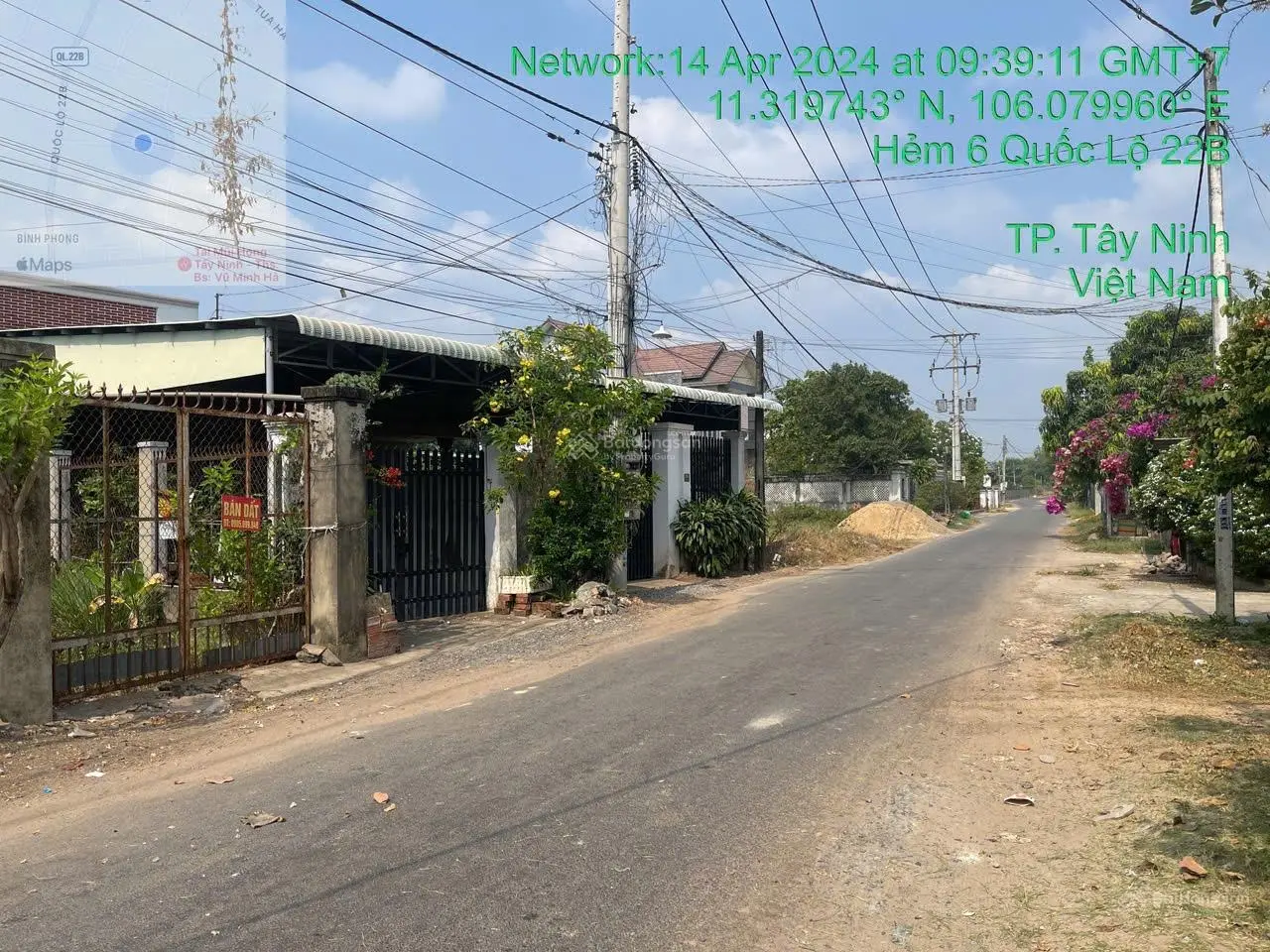 Bán đất hẻm số 1 CMT8, TP. Tây Ninh
