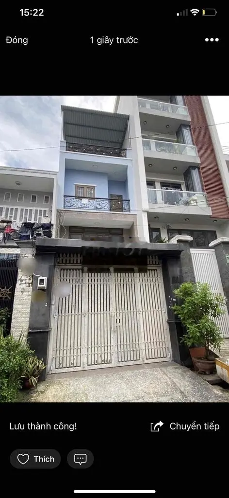 Hẻm Thoại Ngọc Hầu 4x19.5, 1 lầu + st, 7.8 tỷ