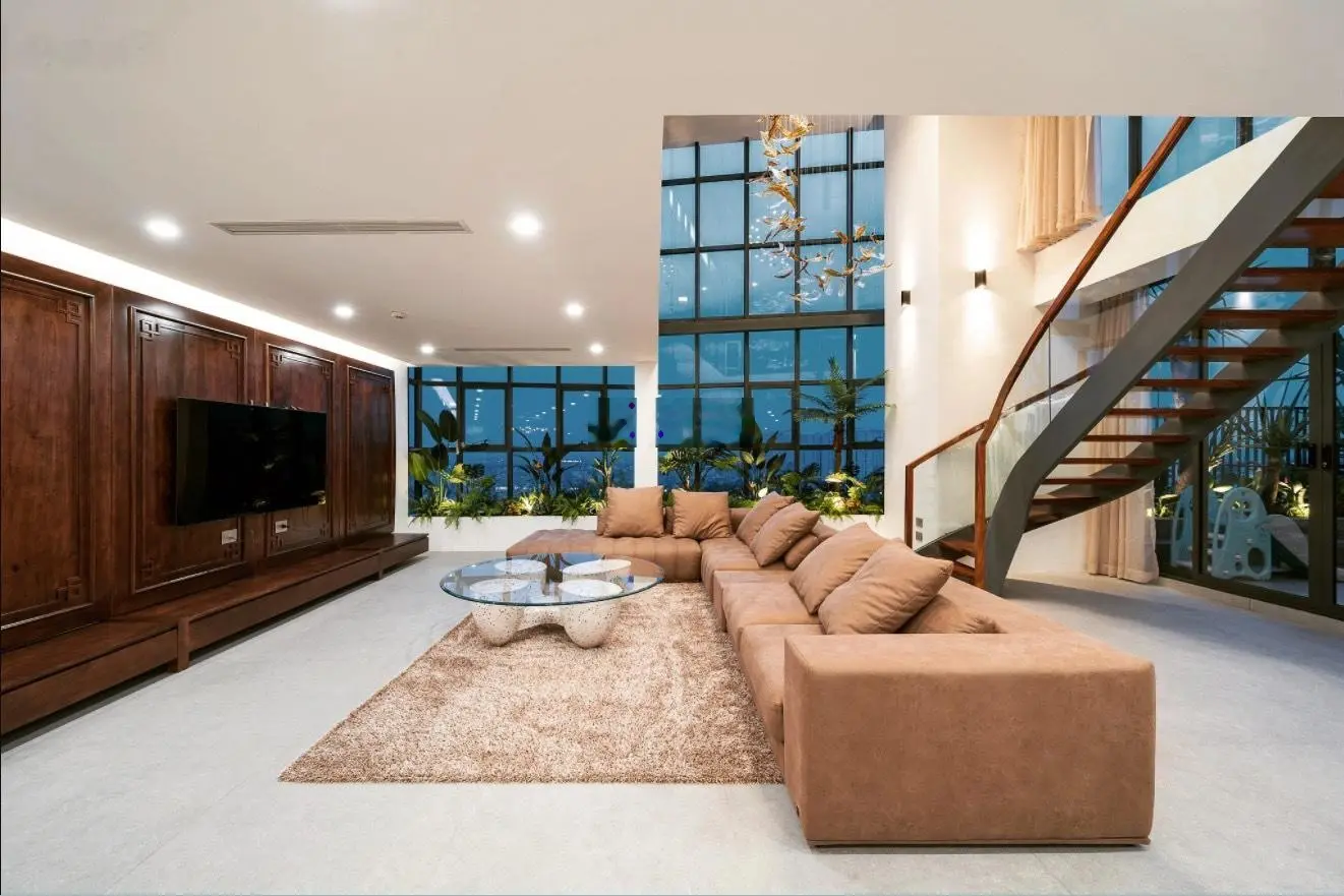 Căn hộ Meza toà Sky Forest tầng 1 60m2 trần cao 6m có thể mở rộng diện tích lên 110m2, giá 4 tỷ
