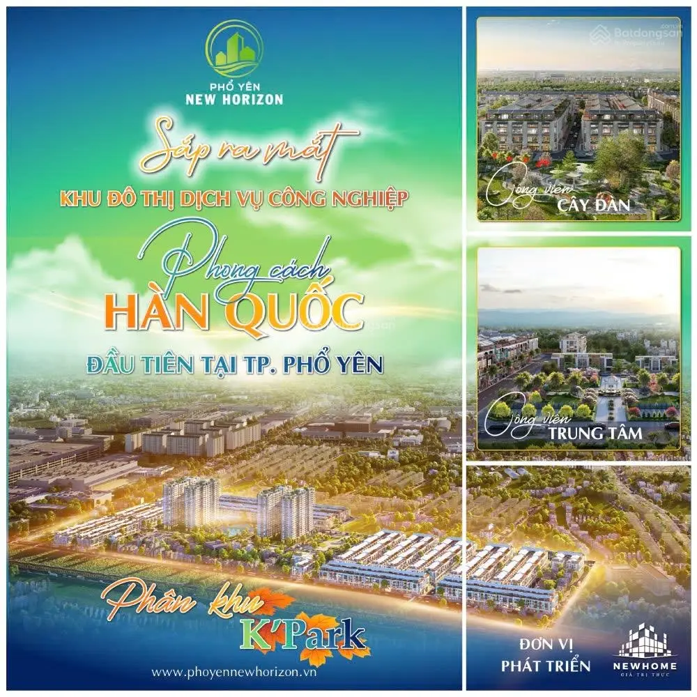 Yên Bình New Horizon Phổ Yên đón đầu làn sóng đầu tư. Chính thức nhận booking giá chỉ từ 23,5tr