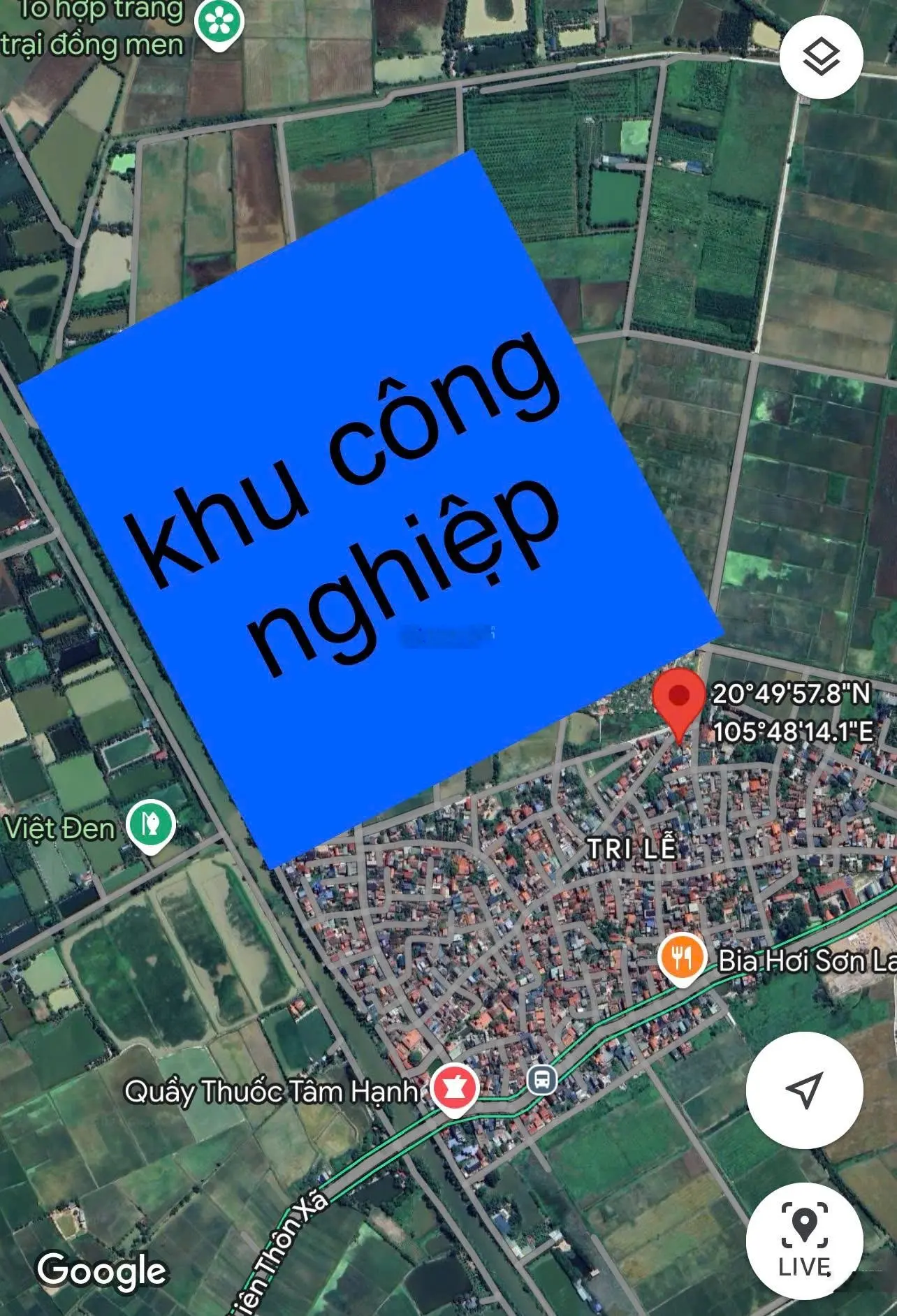 Cần bán 45m2 thổ cư giá chỉ 1,3tỷ thế đất cao k ngập, ôtô vào tận nơi trc nhà là khu CN mới Tân Ước