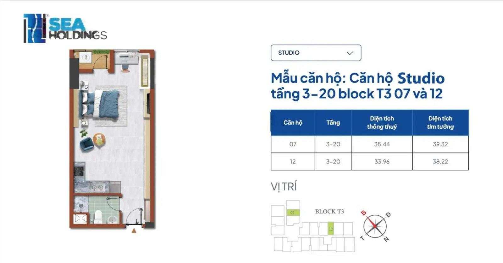 Căn hộ 63m2 Destino Centro giá thấp nhưng chất lượng sống phải cao. Chỉ từ 900 triệu/căn