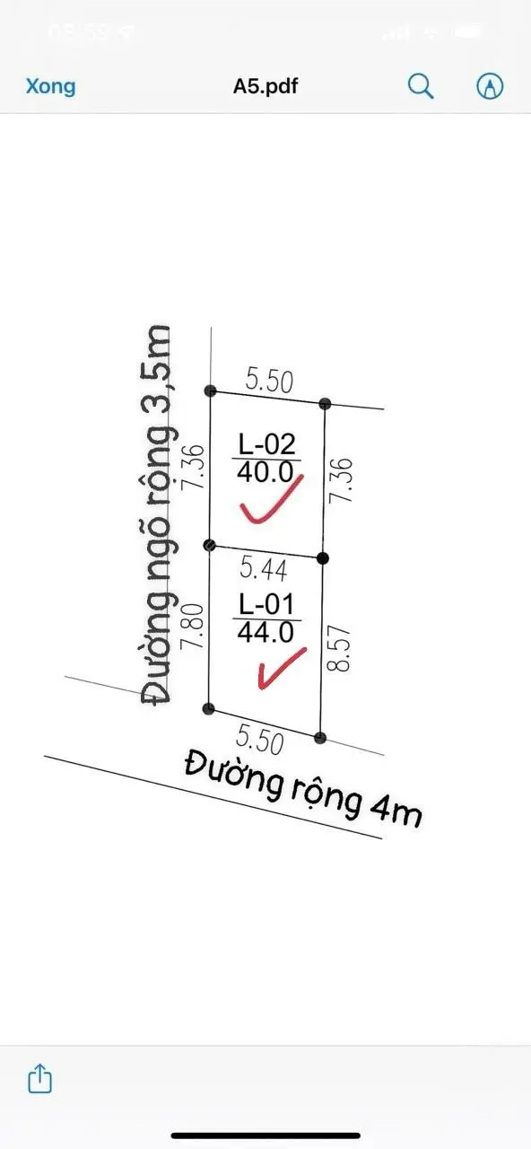 Bán đất tại Trung Châu, Đan Phượng. Diện tích 40m2, giá 800 triệu