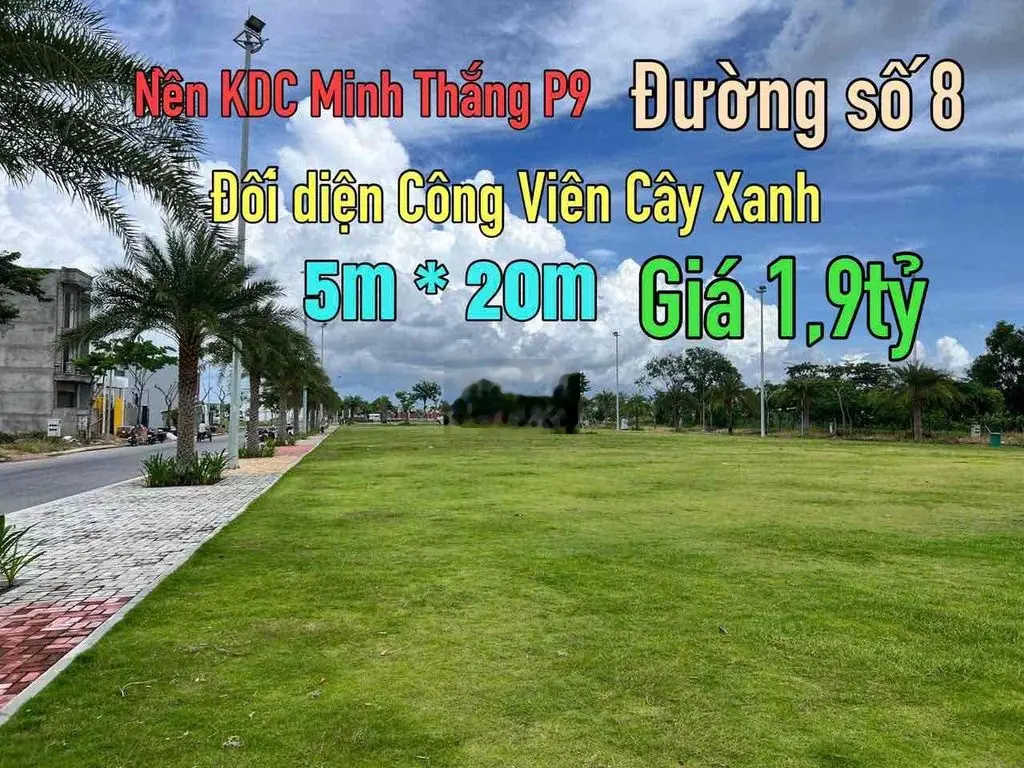 NỀN KDC MINH THẮNG ĐỐI DIỆN CÔNG VIÊN CÂY XANH