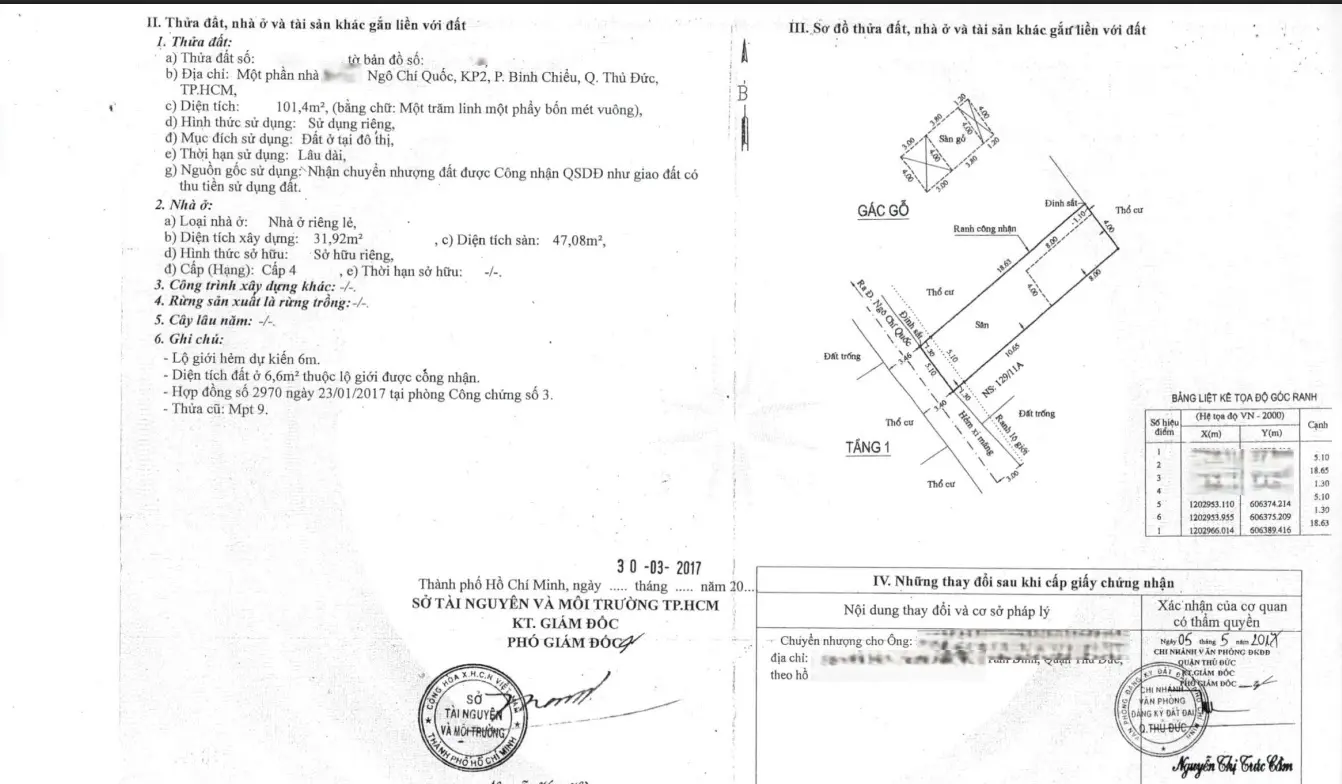 Bán nhà riêng 4pn 4wc (5,10x20m) - Sân đậu ô tô - Hẻm Ngô Chí Quốc gần TL43 - Tặng nội thất cao cấp