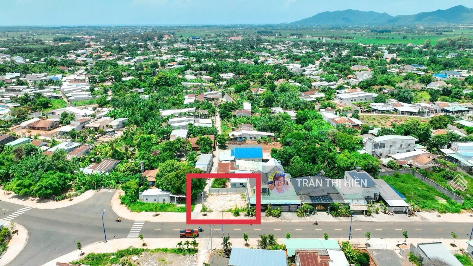 Lô góc 2 mặt tiền đường Tạ Văn Sáu (đường QH số 2)-trung tâm thị trấn Đất Đỏ-16mx13m full thổ cư