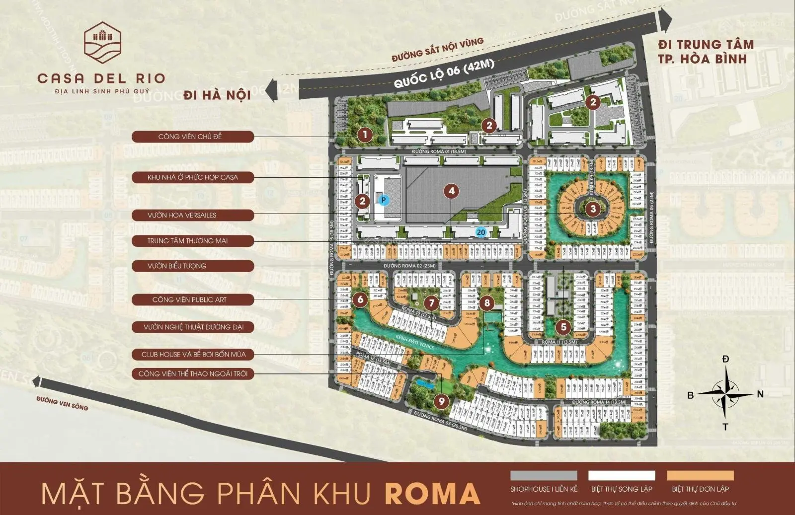 Gấp, gấp bán căn biệt thự đẹp nhất DA Casa Del Rio view sông đường 25m, Giá tốt nhất thị trường