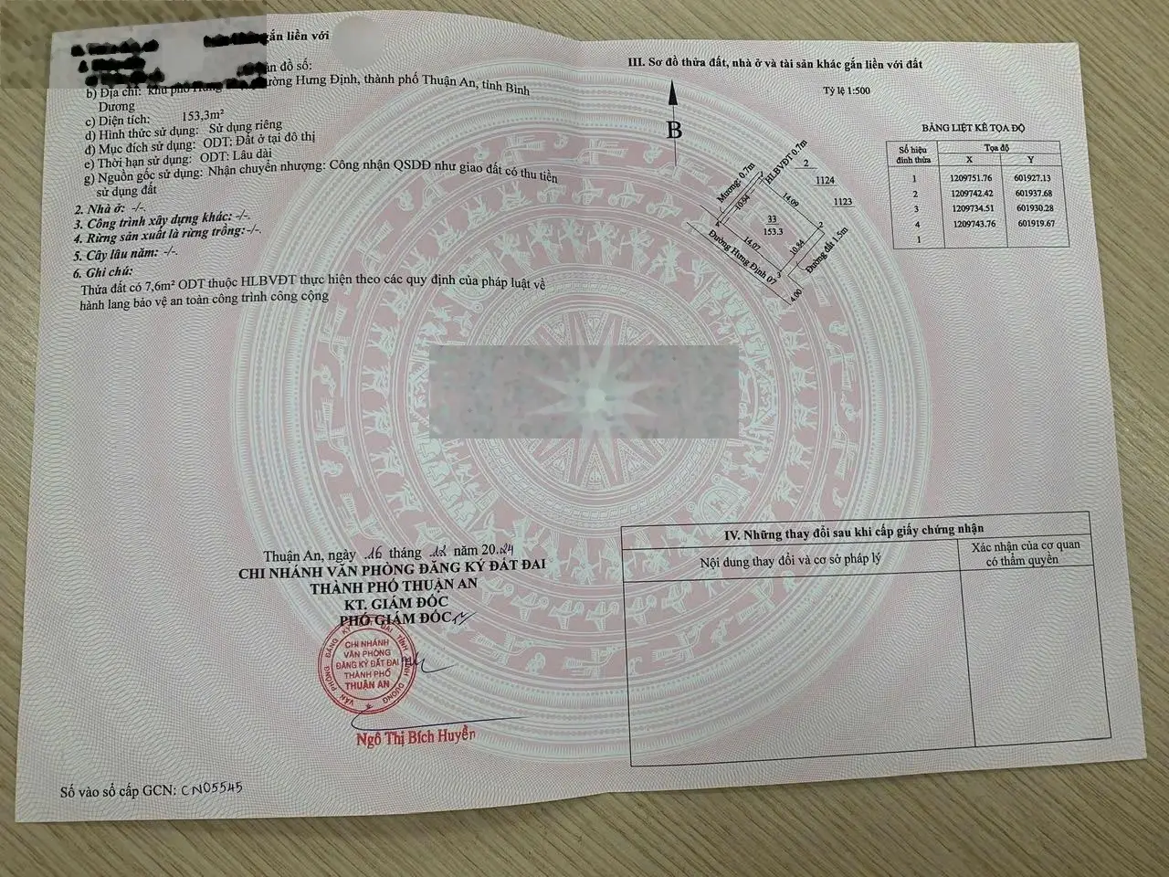Bán nhà ngay mặt tiền Hưng Định 07 KDL Cầu Ngang 153m2 full thổ cư