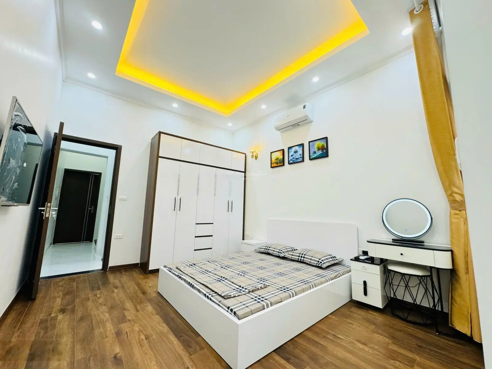 7.6 Tỷ nhà Bùi Xương Trạch mới 5T DT rộng 59m2 - ngõ 2.5m - tặng toàn bộ 6 điều hoà 6 tivi 2 tủ