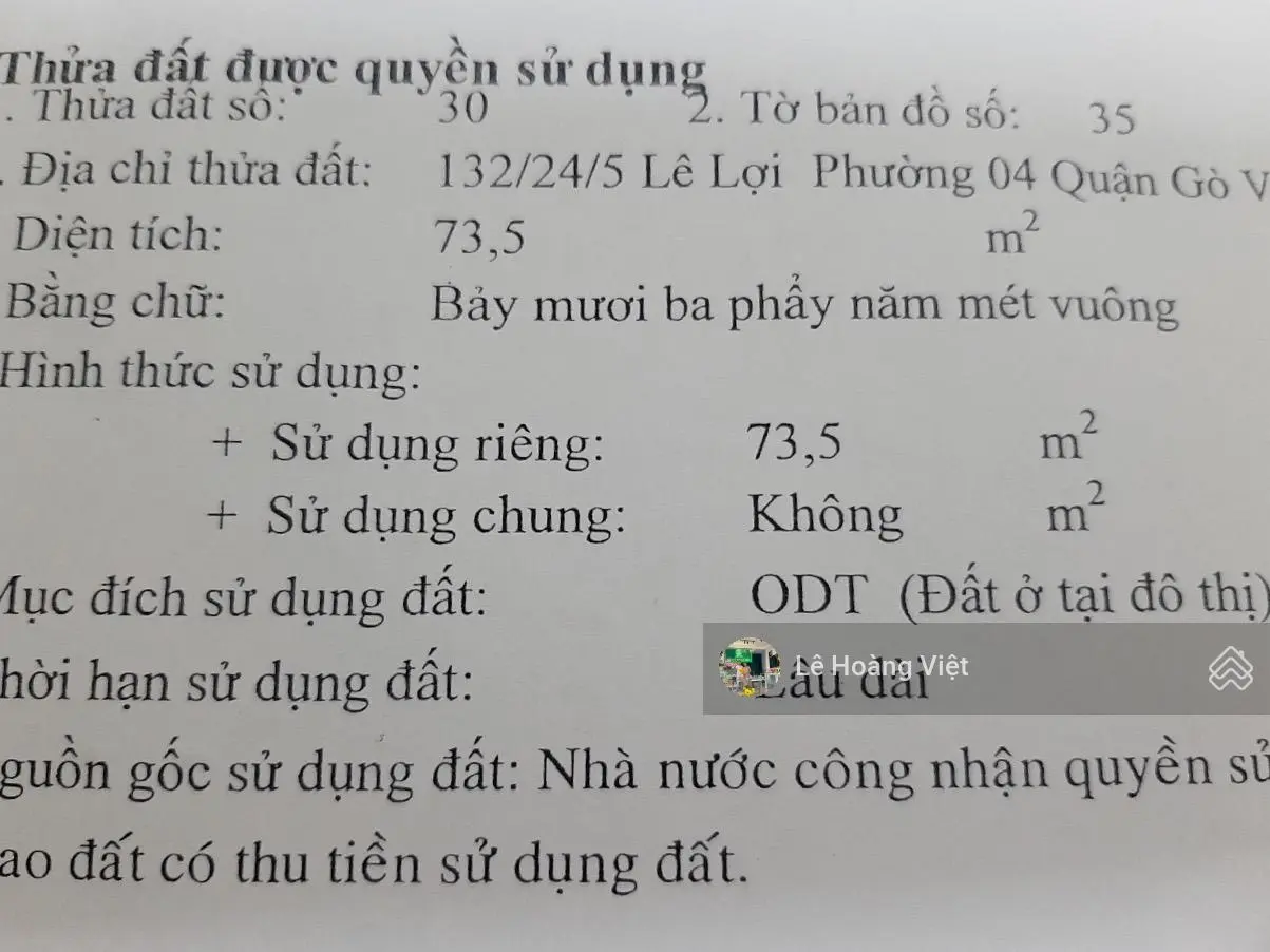 6, x tỷ (73m2) - Ngay sát bên đại học Công Nghiệp 4 - Xây nhà hay căn hộ hết ý