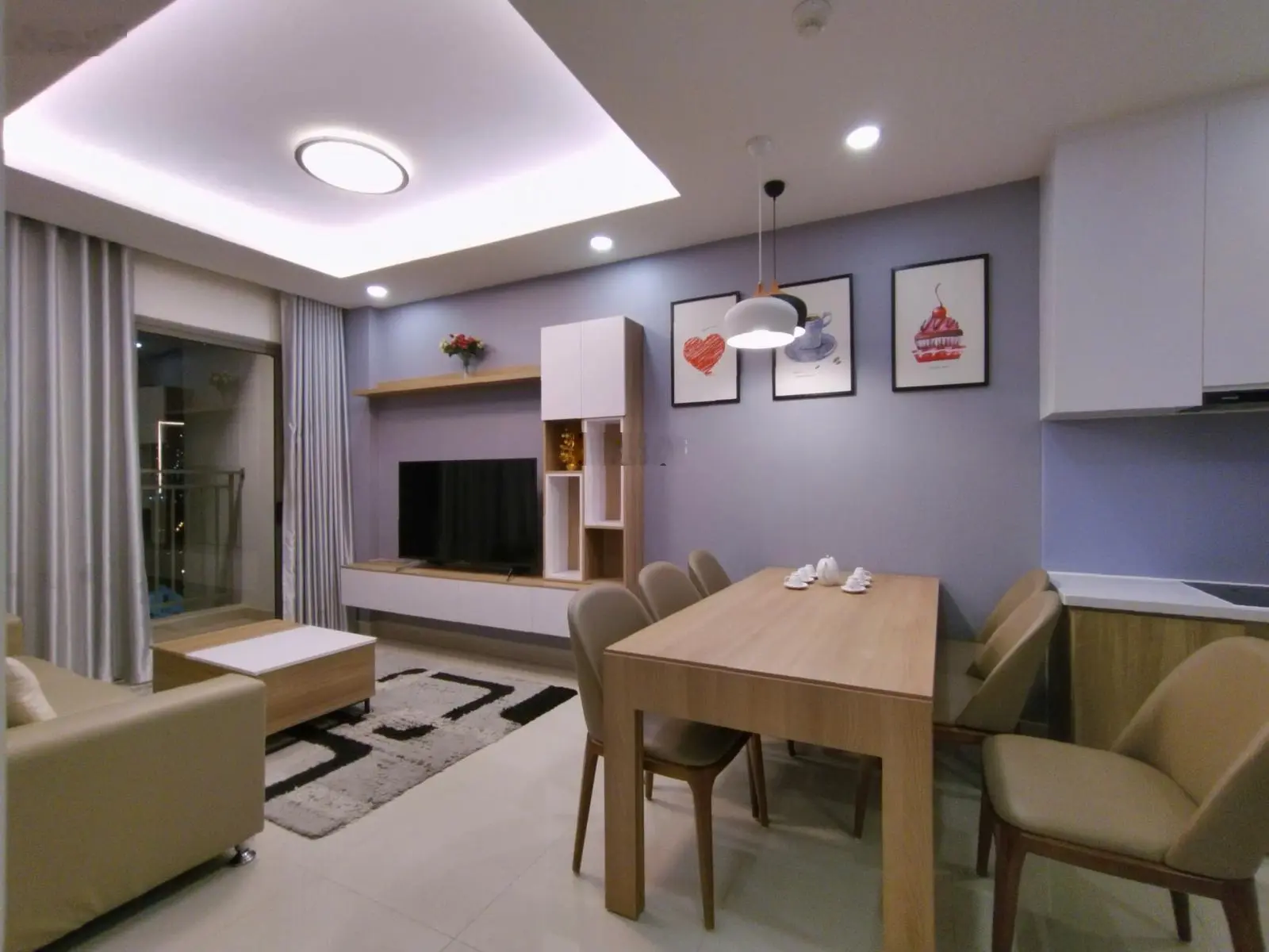Bán căn hộ 2PN The Sun Avenue giá 4,4 tỷ đầy đủ nội thất -LH: 0901 364 ***