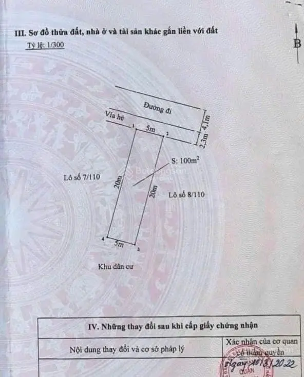 Chính chủ bán đất tuyến 2 Trung Lực, đường nhựa 4.1m