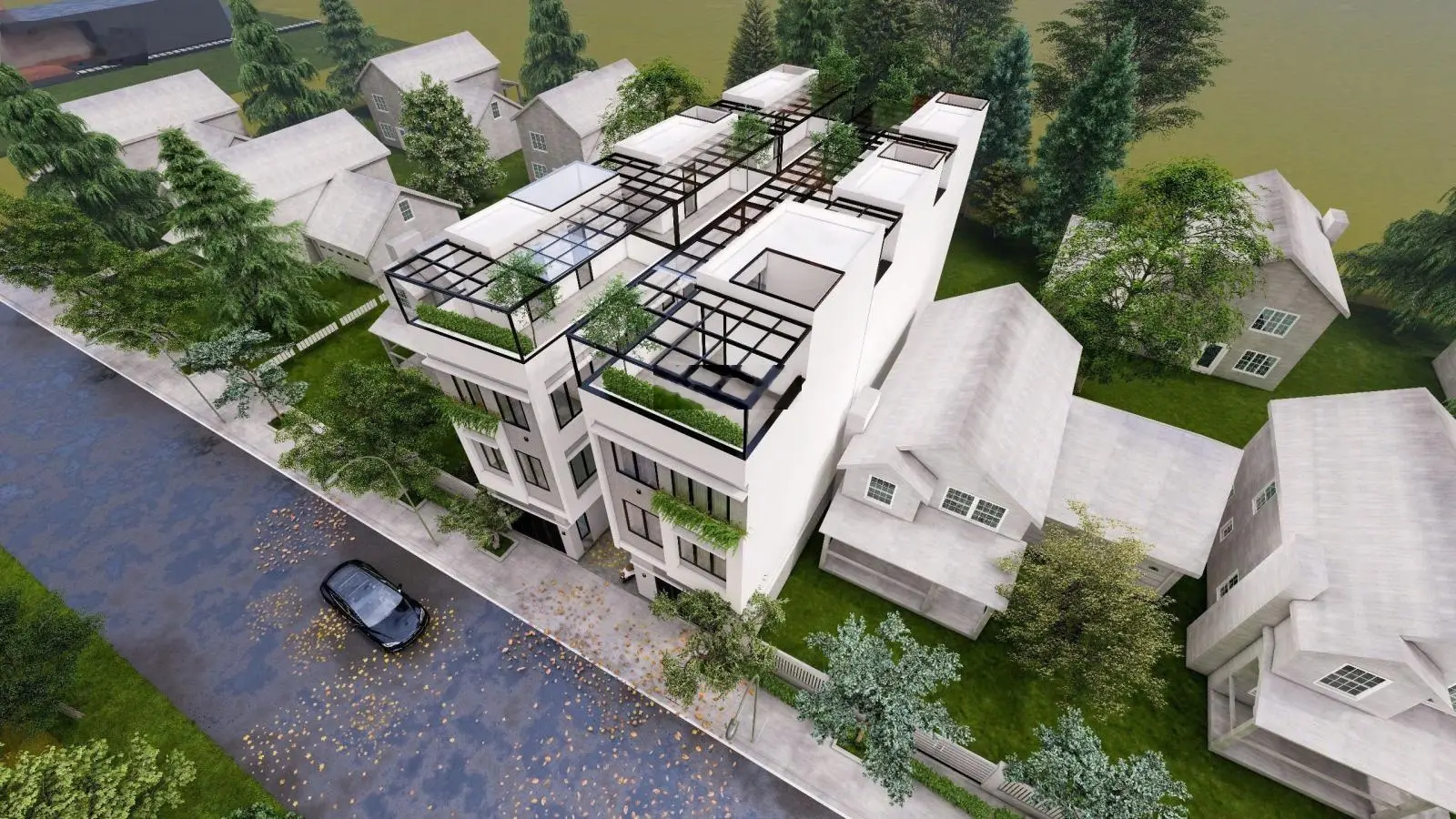 Bán nhà riêng tại thị trấn Chúc Sơn, 2 tỷ, 30m2, 3PN, 3WC, 4 tầng