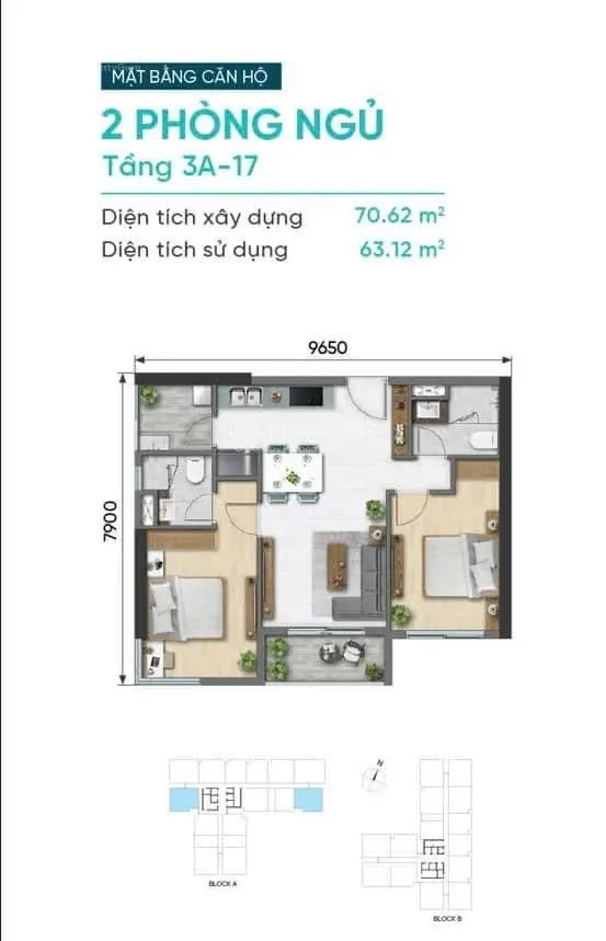 Gấp gấp gấp cần tiền bán gấp căn 2 phòng lớn giá lỗ 150 triệu