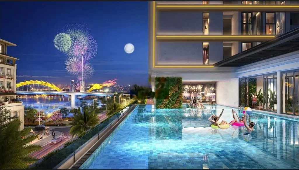 Sở hữu căn 2 PN dự án Sun Ponte chỉ với 1.1 tỉ, view sông Hàn+ hồ bơi