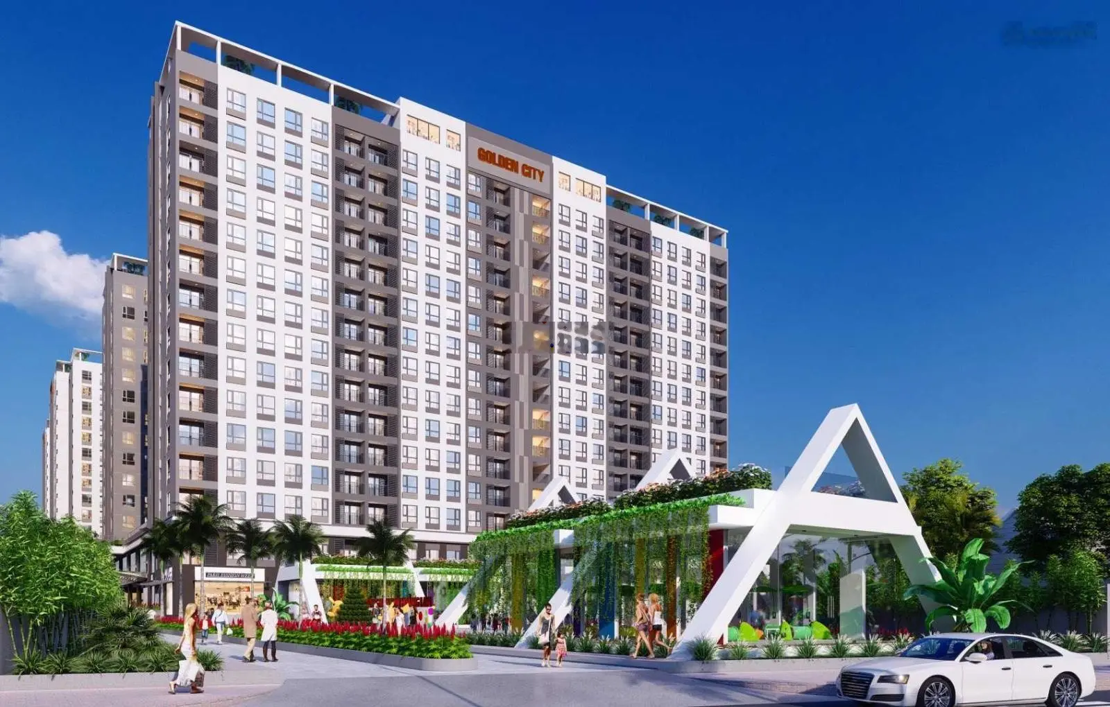 Đã hoàn thiện tầng 15, đang cho khách hàng lên xem thực tế căn hộ Golden City, LH 0981 828 ***