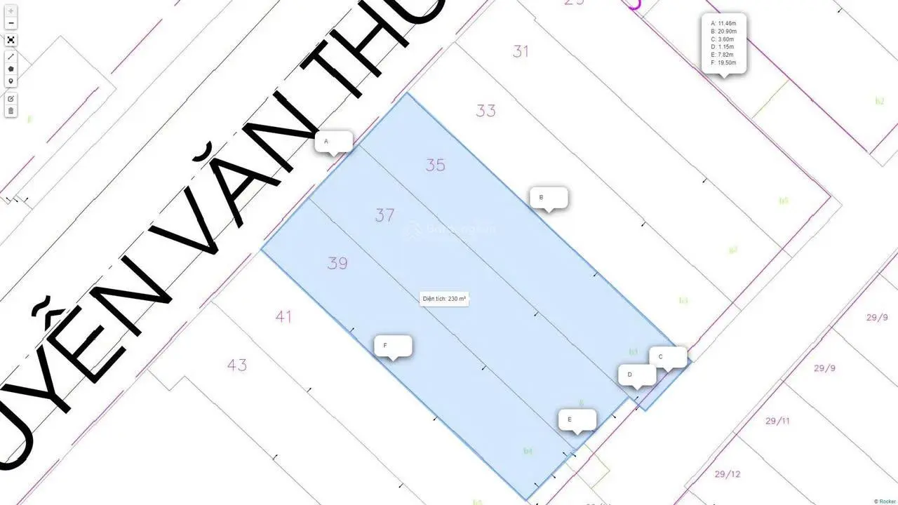 Bán nhà 2 mặt tiền Nguyễn Văn Thủ, Quận 1. DT: 11,5x20m. CTXD: hầm, 7 tầng - Giá bán 86 tỷ
