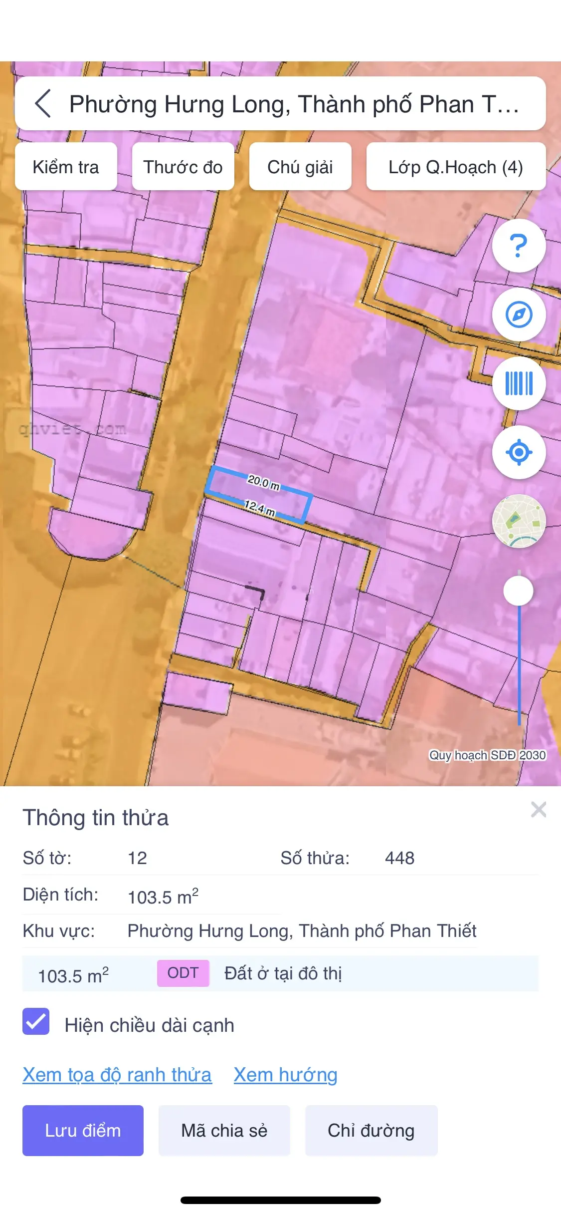 Bán lô đất 110m2 mặt tiền đường Võ Thị Sáu ( view biển) - TP. Phan Thiết