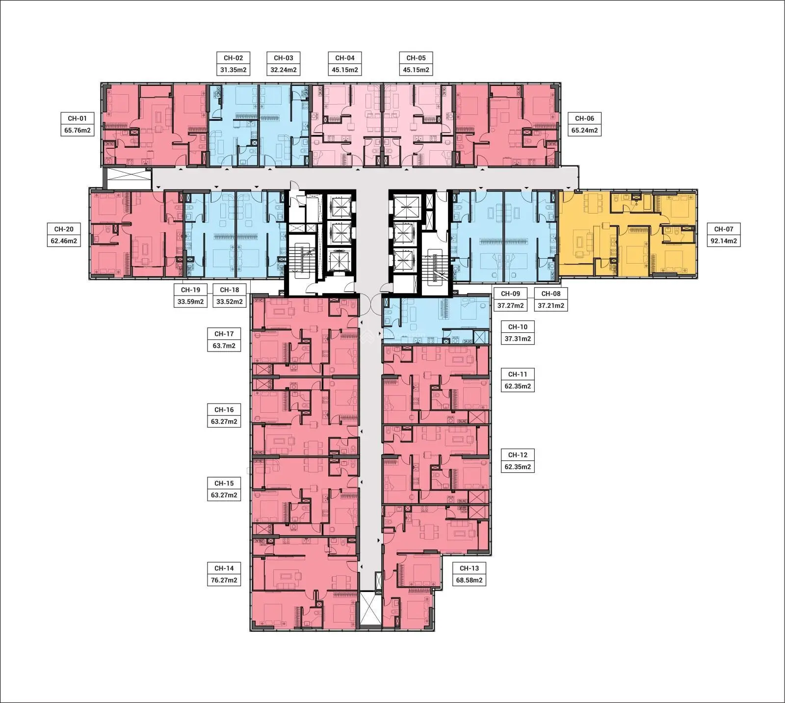 Quỹ thưởng căn 45m2 trục 05 The Ninety Complex 90 Láng, full chính sách đợt 1. LH: 0977 535 ***