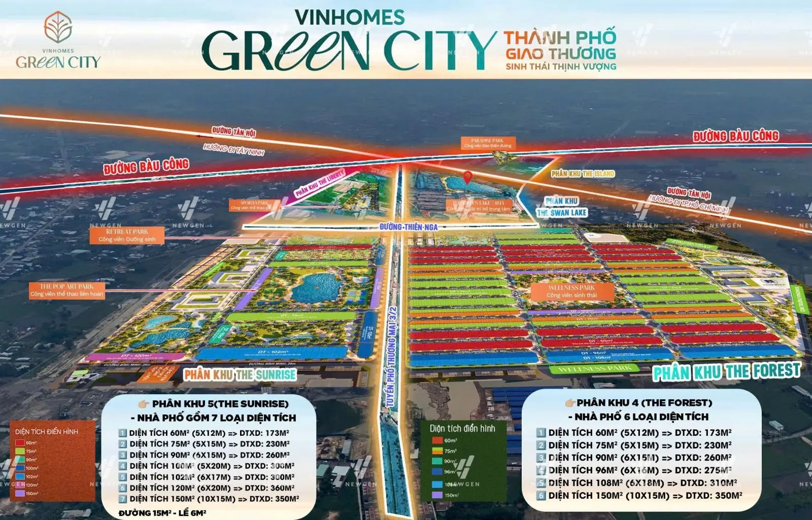 Sở hữu ngay nhà phố vinhomes green city phía tây bắc chỉ từ 4.5 tỷ diện tích 60m2 1 trệt 3 tầng