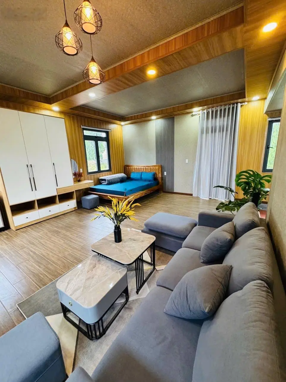 Bán nhà sân vườn đẹp khu dân cư Richland, Măng Lin, gần Mây Lang Thang Đà Lạt giá rẻ