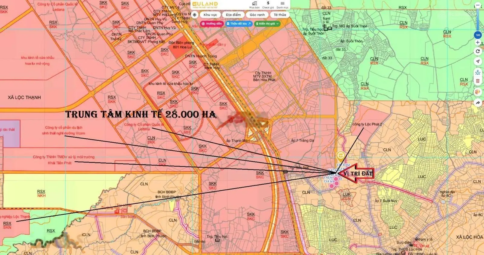 2 cặp liền kề 5x35m. Vị trí siêu đẹp sát Vách KCN. Cách QL13 800m