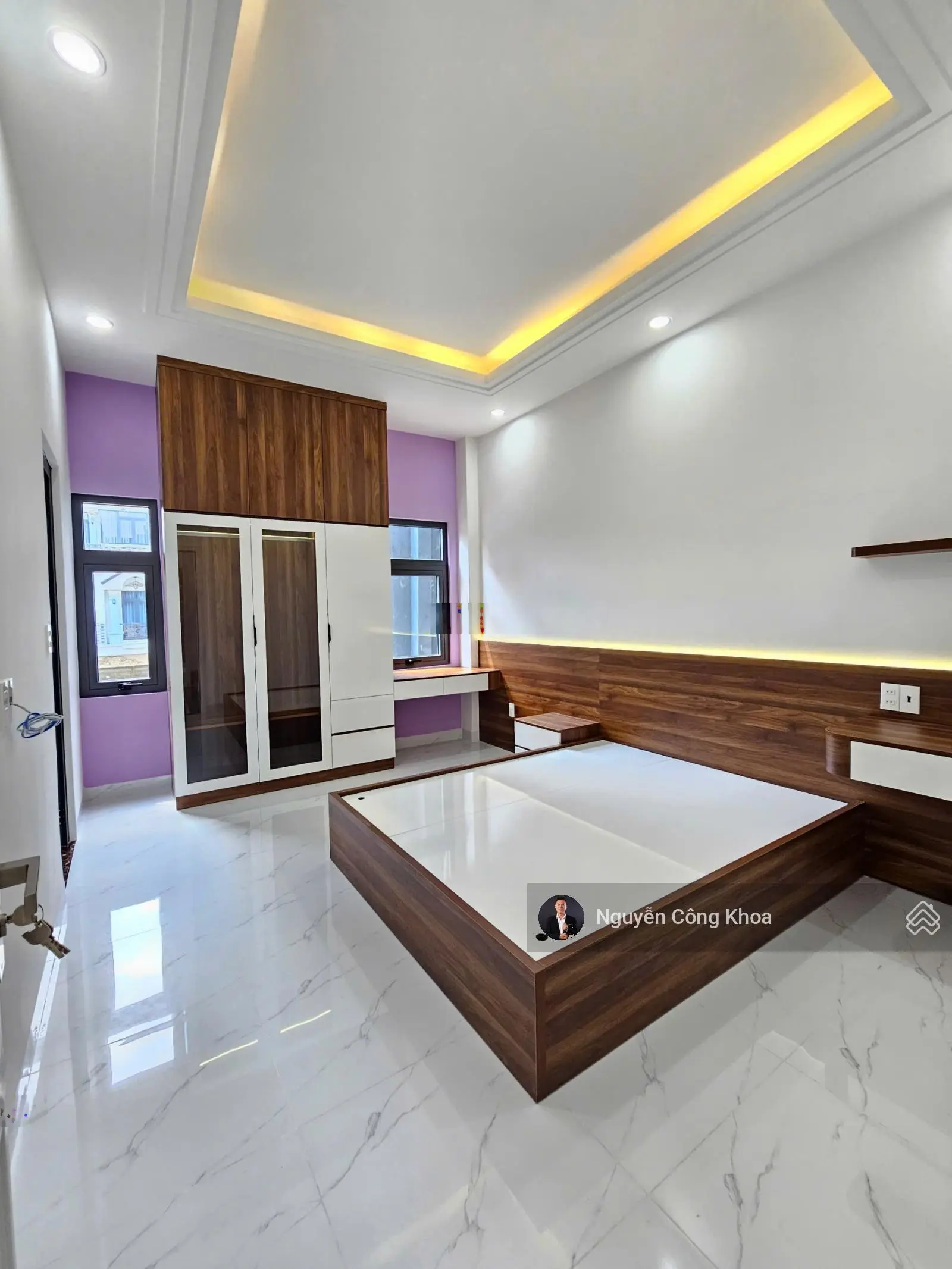 Bán nhà đúc 3 tấm full nội thất, mẫu hiện đại, 3 phòng ngủ, KDC P. Bình Chuẩn, Tp. Thuận An