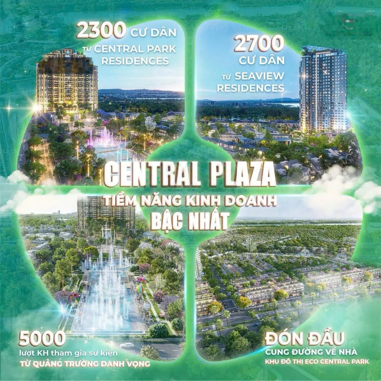 MỞ BÁN CHÍNH THỨC 9h Ngày 19/10/2024 CHÍNH THỨC CENTRAL PLAZA - Nhà giữa Phố, Phố giữa Quảng trường