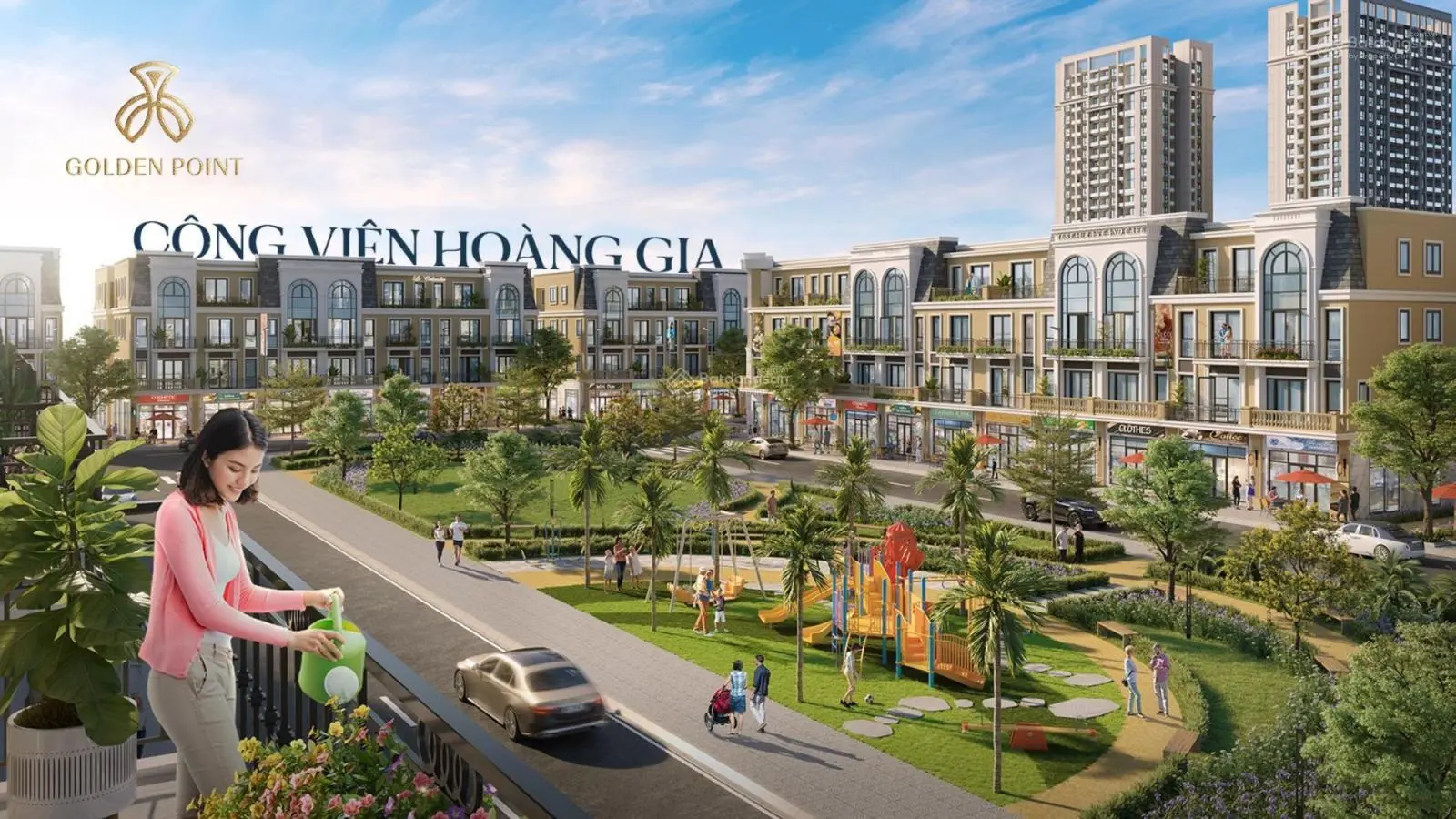 10 căn liền kề shophouse cuối cùng tại Golden Point giá từ 5,1xx tỷ, 67,5m2, 75m2. Đường ô tô 15m