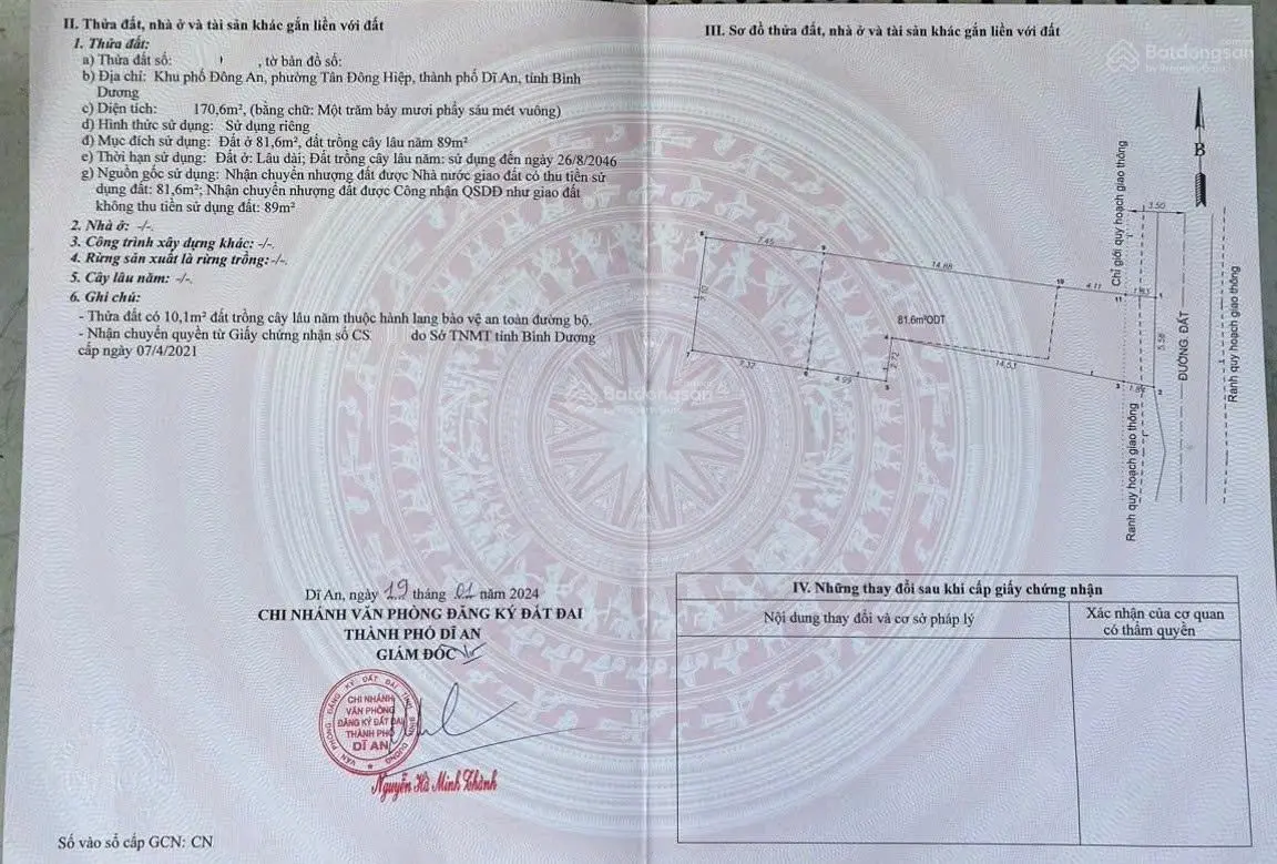 Bán nhà đường 743B, Phường Tân Đông Hiệp, TP. Dĩ An. Hẻm nhựa xe hơi. Nhà cấp 4, 3,6 tỷ