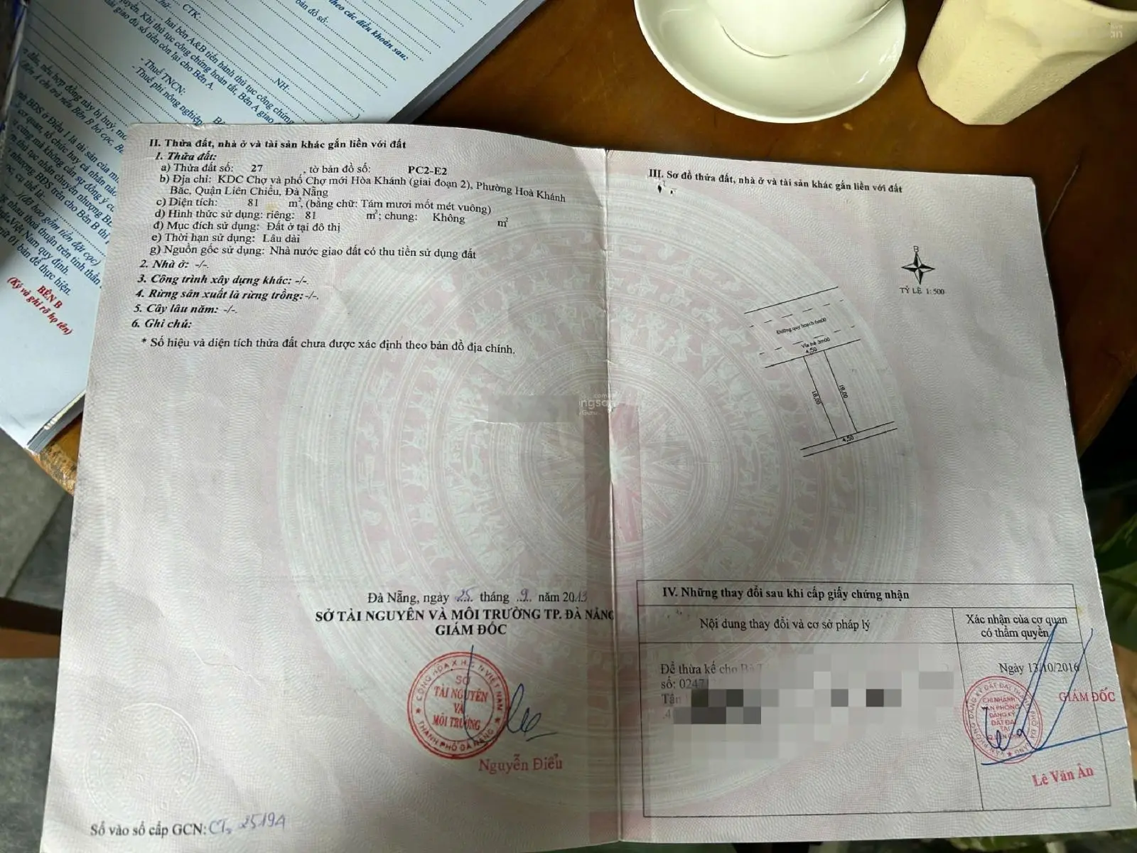 Bán đất tặng nhà cấp 4 tại đường đặng tất, khu phố chợ Hoà Khánh, Liên Chỉ, Tp Đà Nẵng. Giá: 2tỷ790