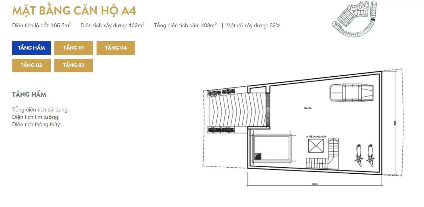 BT LK Sunshine City 180m2 60 tỷ full nội thất thang máy