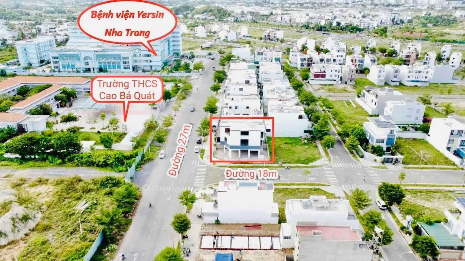 KĐT Mỹ Gia Gói 2- Bán căn góc tặng nhà thô 3 tầng đường 27m đối diện trường học và bệnh viện