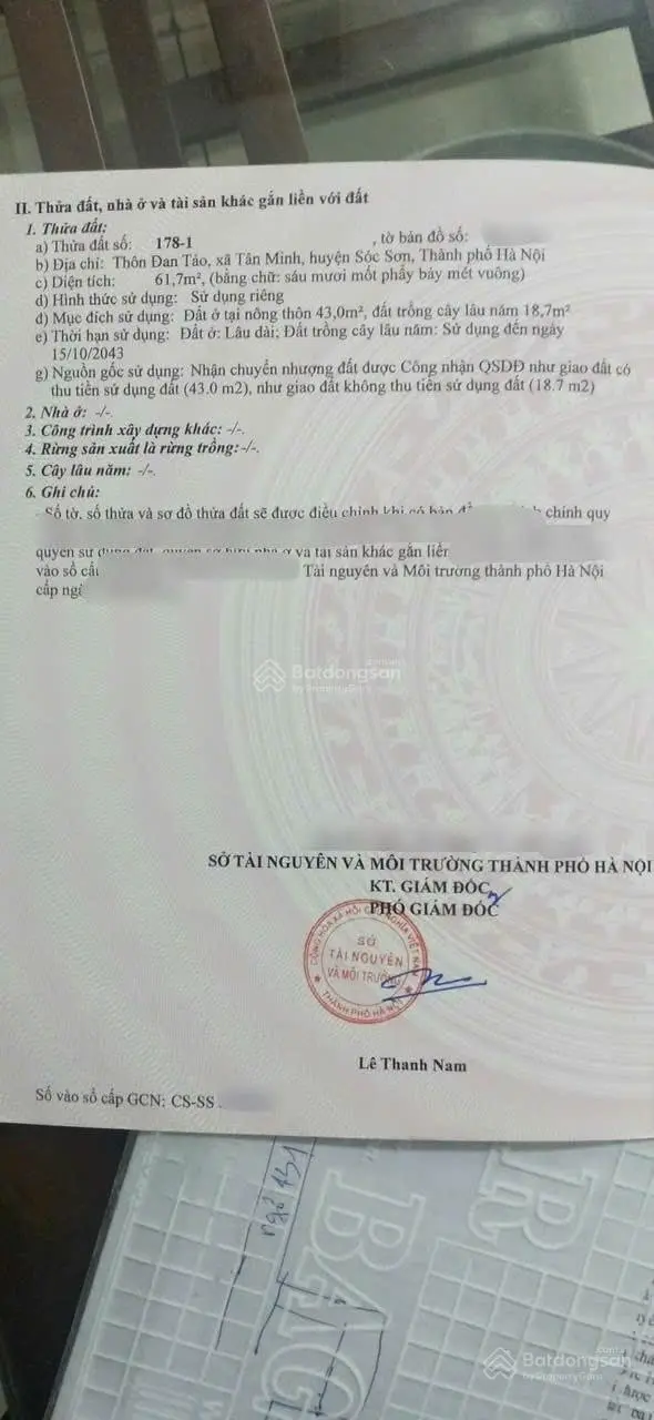 Siêu phẩm Đan Tảo Tân Minh Sóc Sơn Hà Nội