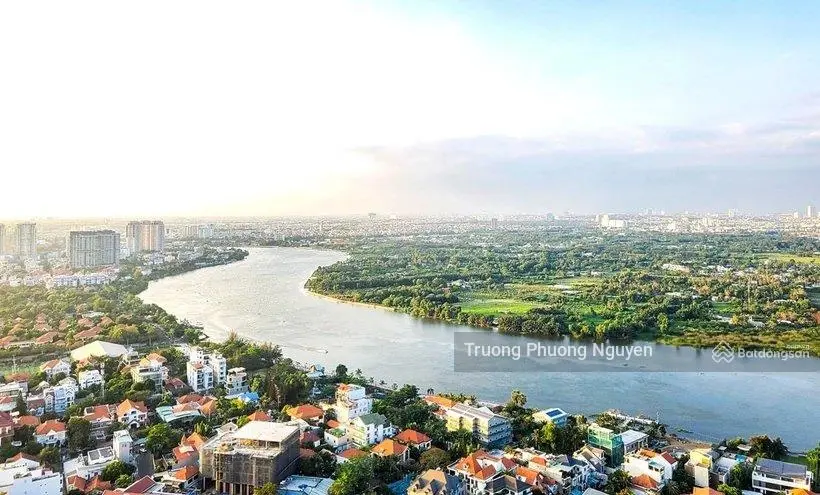 385,5m2(11mx35m) bán gấp đất mặt đường Đê Bao view sông Sài Gòn ngay cầu Phú Long sổ riêng, thổ cư