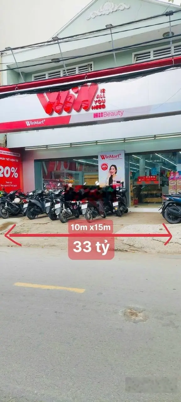 Bán Nhà Mặt Tiền đường Nguyễn Tuyển DT 250m2 (10m x25m) giá 33 tỷ đang cho ST Winmart thuê, SHR