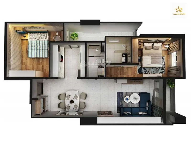 Bán chung cư mini conic boulevard view đẹp, giá 3,1 tỷ, 84m2, 2 pn, 2 pt