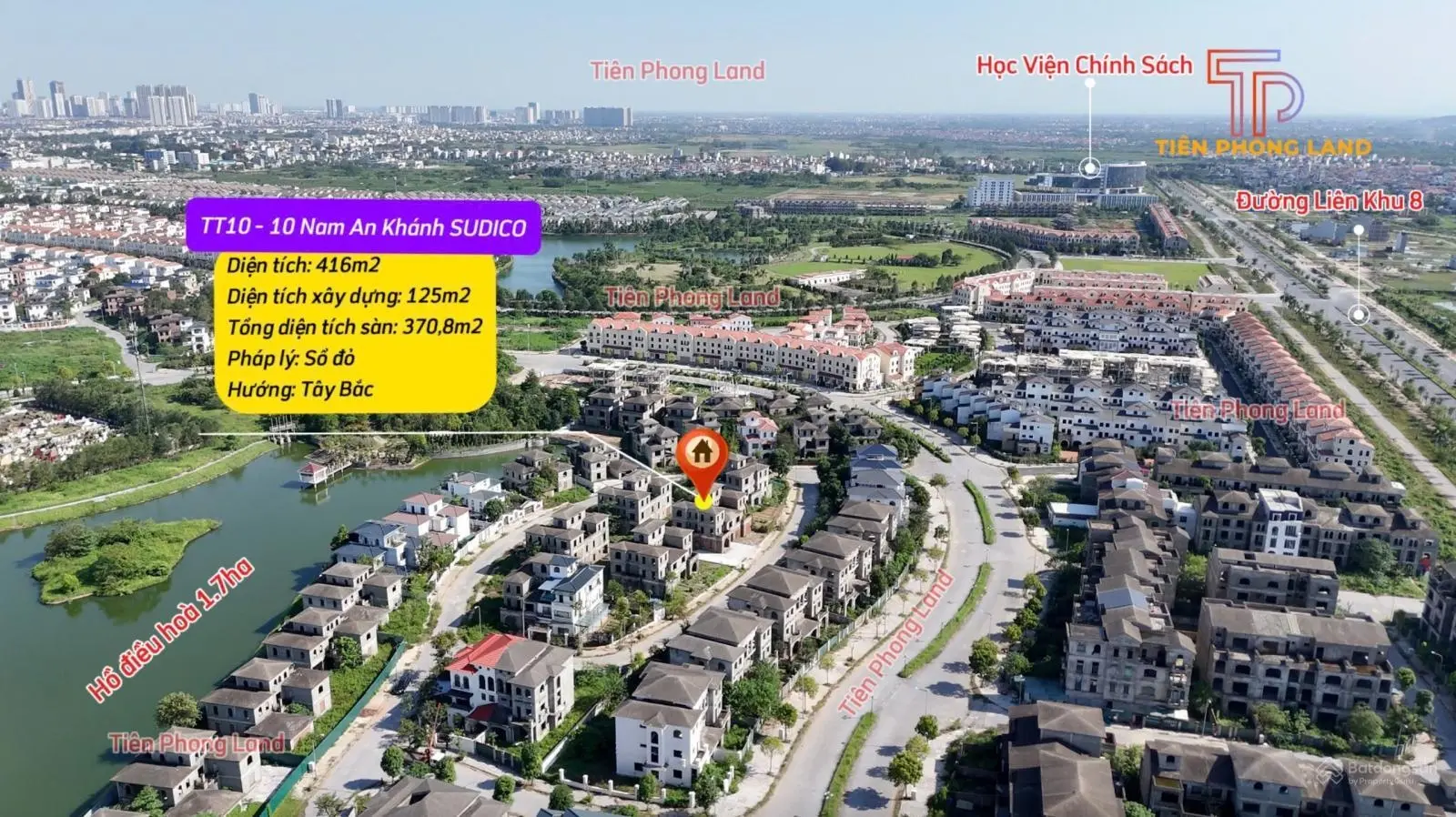 Gấp! bán nhà biệt thự 416m2 tại nam an khánh, giá nhỉnh 90 triệu/m2