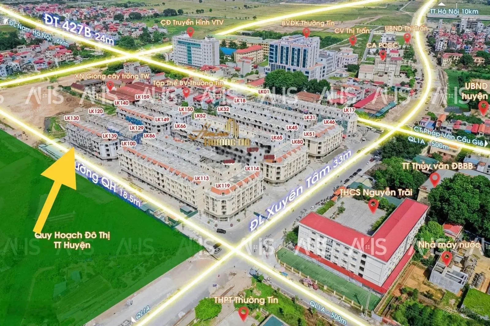 Trực tiếp PKD bán căn 2 mặt tiền Him Lam Thường Tín LH 0906 388 *** chính sách tốt nhất