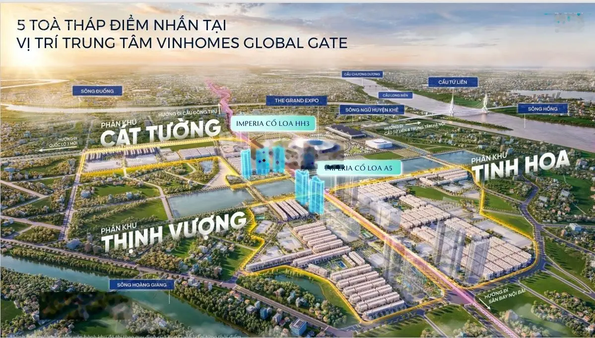 Dự án vinhomes cổ loa mở booking toà a5 imperia. booking ngay để tăng tỉ lệ lấy được những căn số 1
